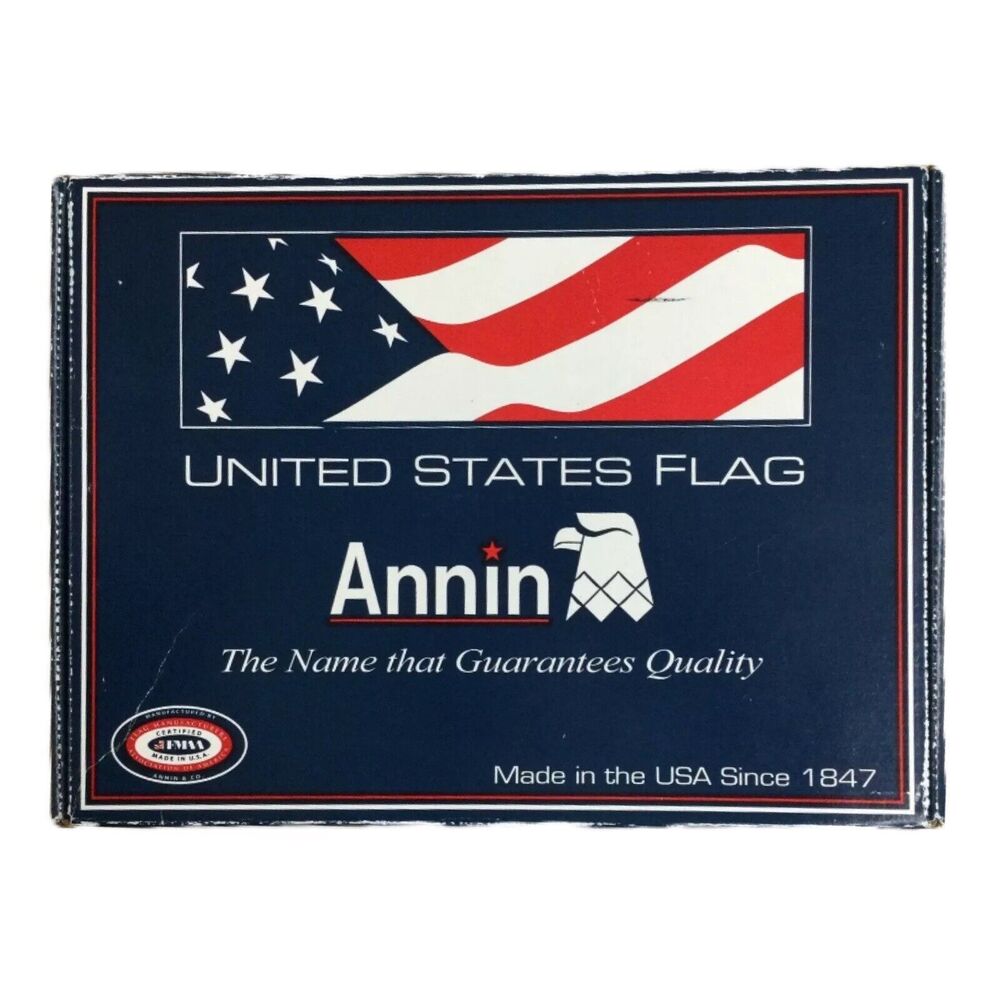 2x3 Annin Flagmakers Model316410 Nylon Outdoor American Flag Nyl-Glo All Weather